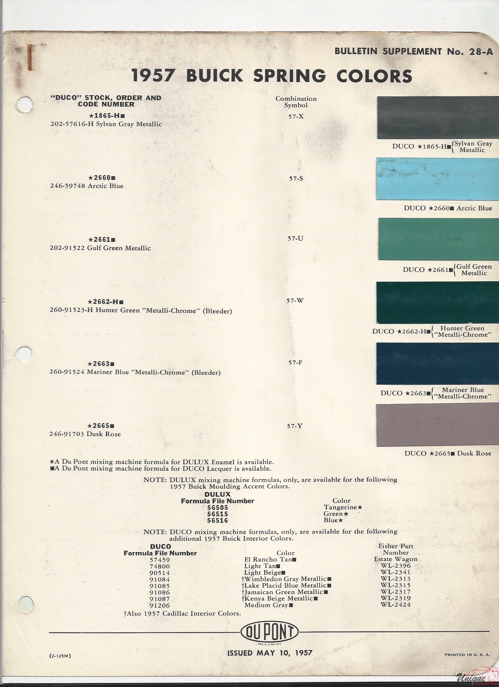 1957 Buick-4 Paint Charts